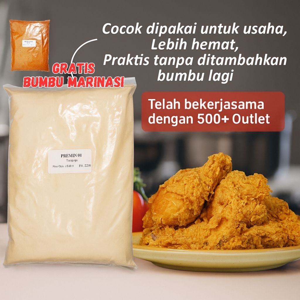 

Premix 01 / Biang Tepung Fried Chicken Premium 1 kg