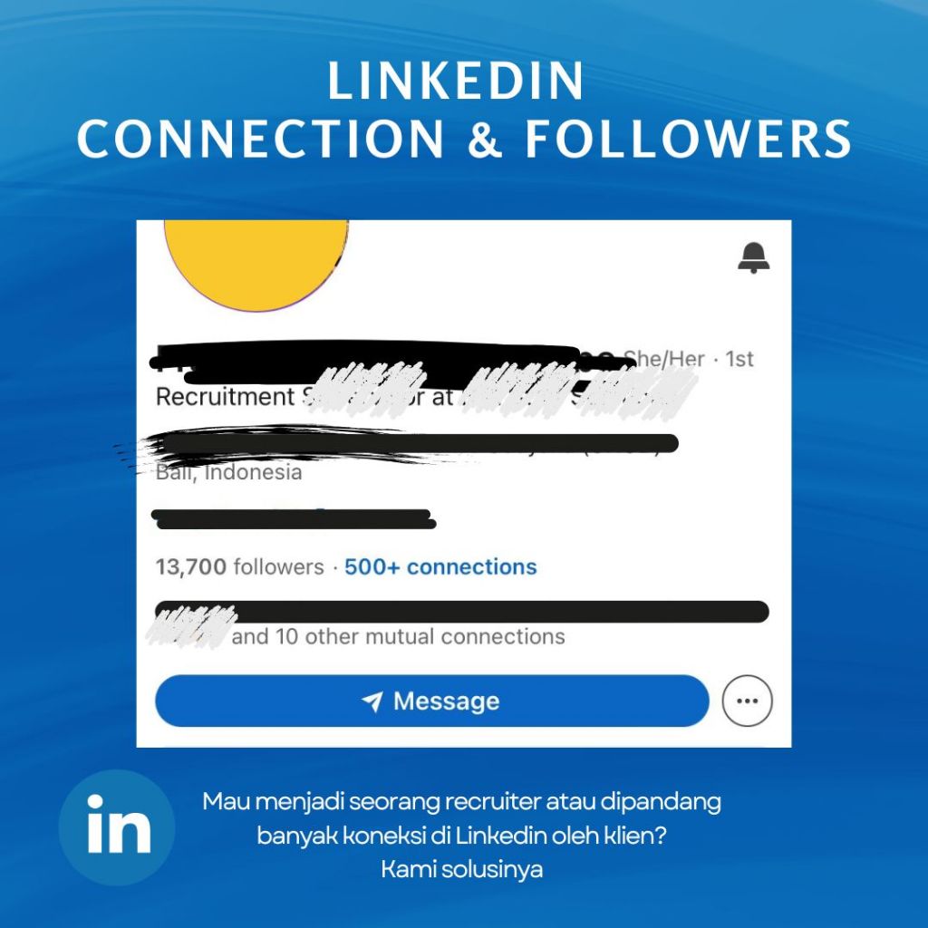 Follower / Koneksi Linkedin