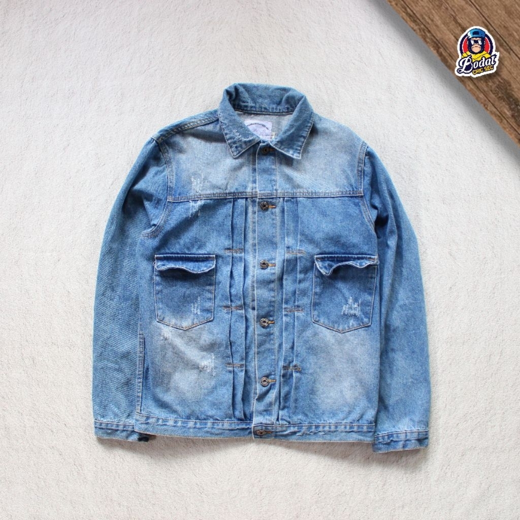 Jaket Jeans Trucker JBJ RIPPED  Type 2 Lipat