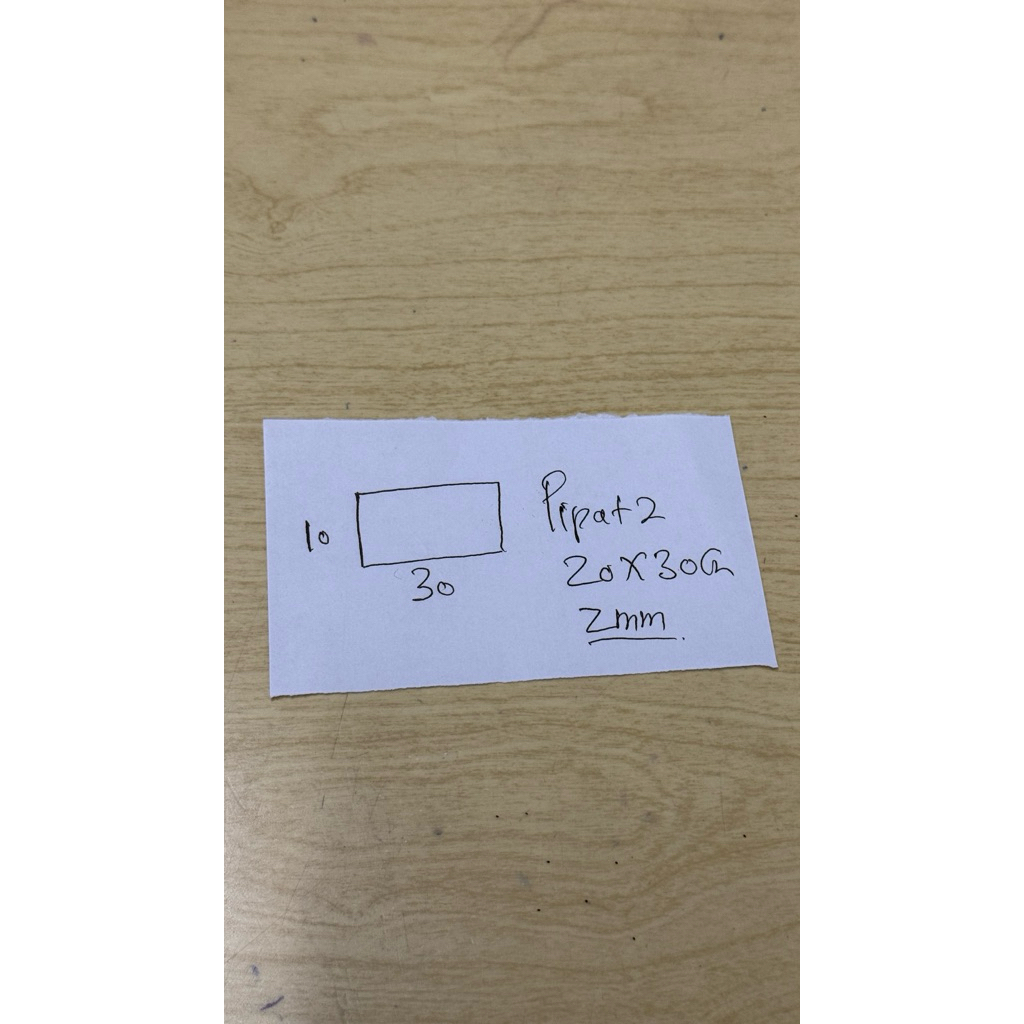 

AKRILIK TENT CARD SELIPAN KERTAS 2MM UK 10 x 30 cm