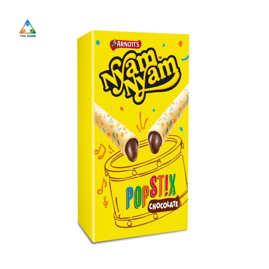

(The Habit) NyamNyam Popstix Chocolate Biskuit Stik 48gram