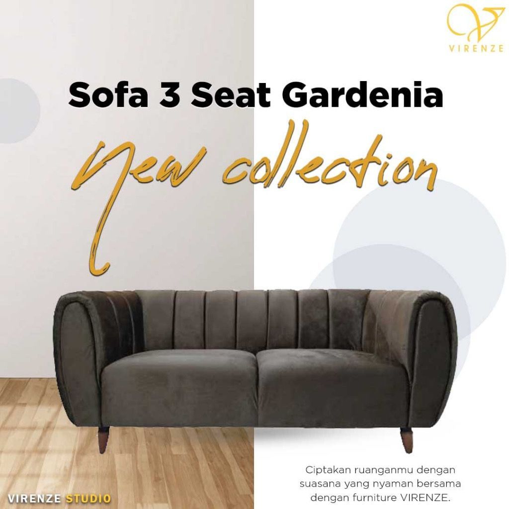 Sofa 3 Seat Gardenia Yogyakarta Jogjakarta Solo Semarang Magelang Sleman Bantul Kulon Progo Gunung K