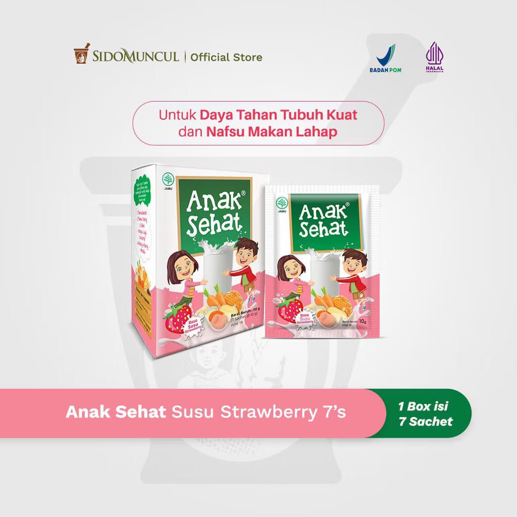 

anak sehat rasa susu strawberry sidomuncul