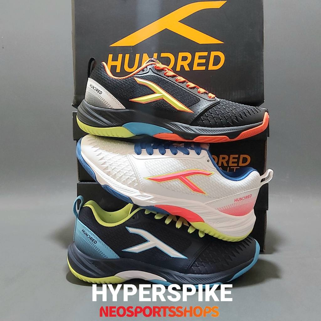 Sepatu Badminton HNDRD Hundred Hyperspike Original