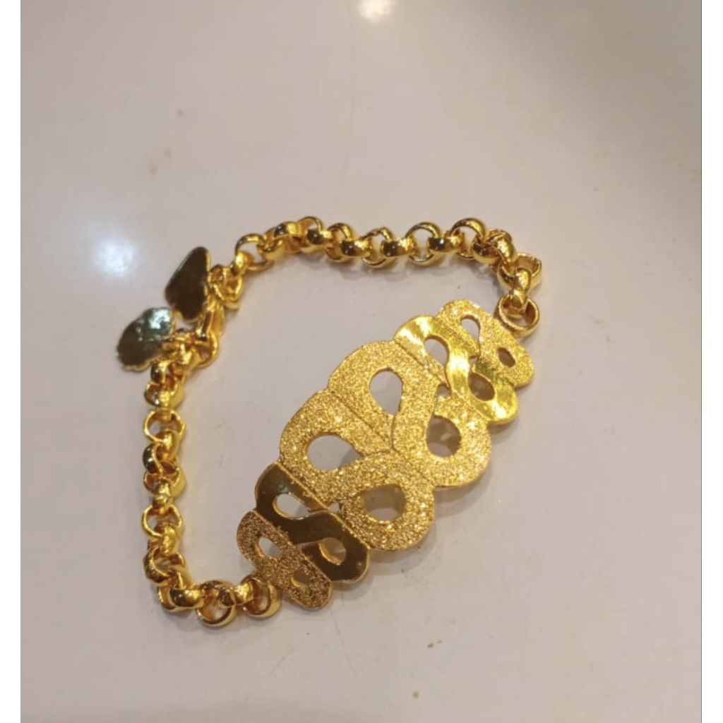 Gelang emas lapis 999