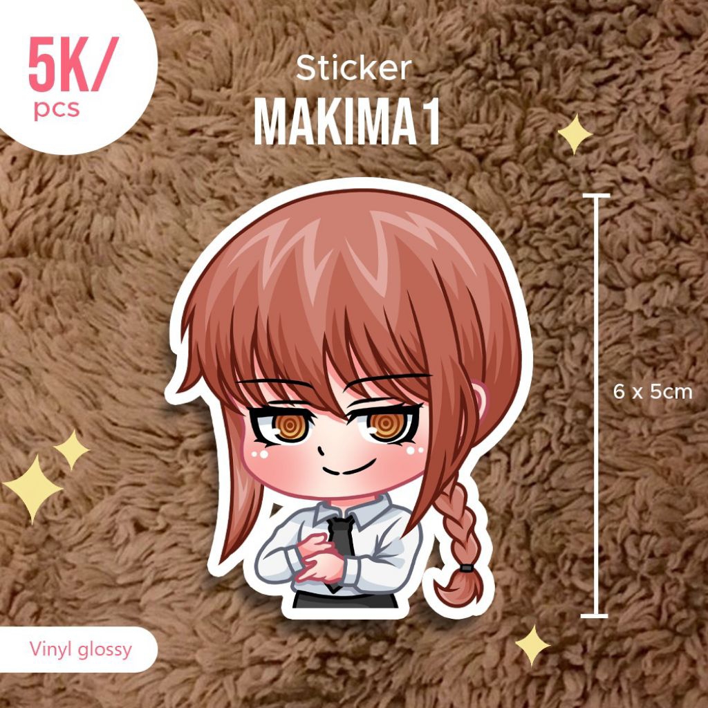 

Stiker makima anime chainsaw man anti air
