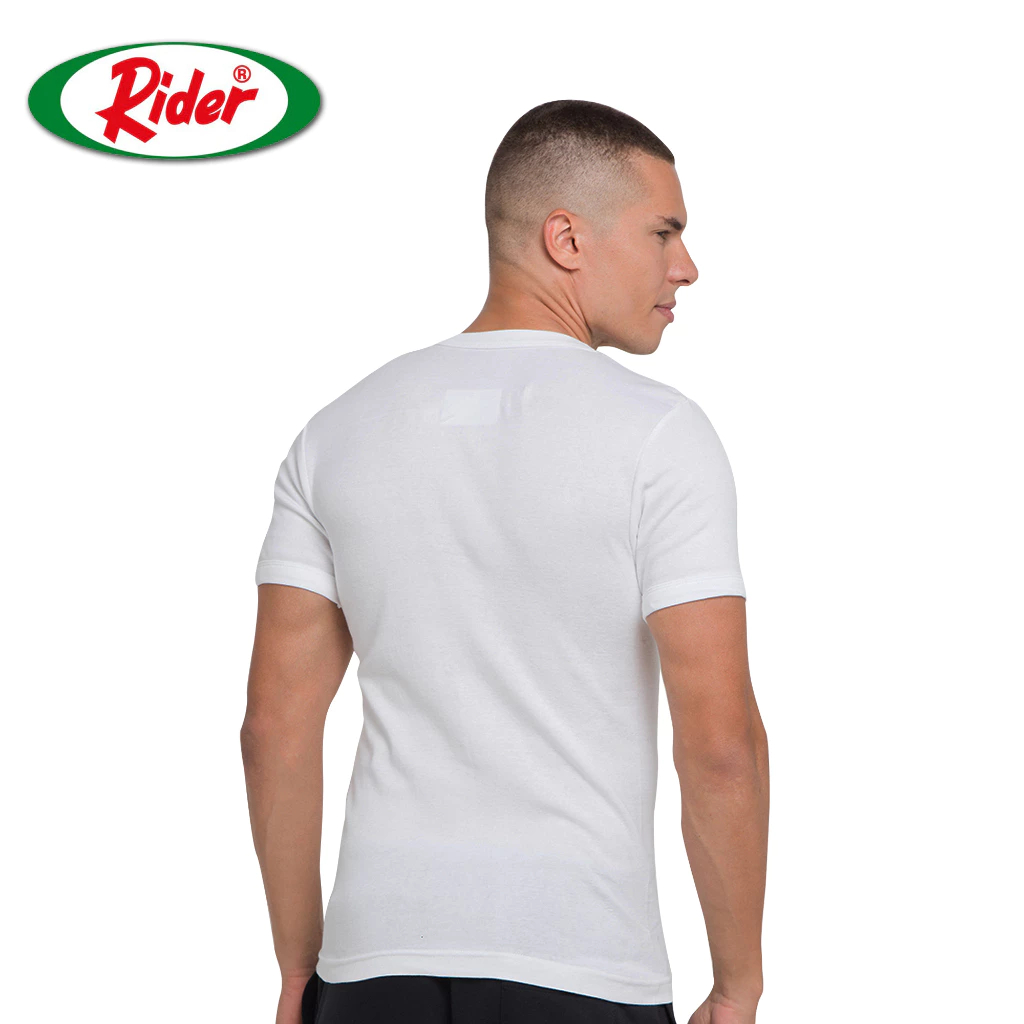 grosir murah ( 3 Pcs ) Kaos Dalam Pria Round Neck R223BP Warna Putih | Rider Kaos Dalam Oblong Pria 