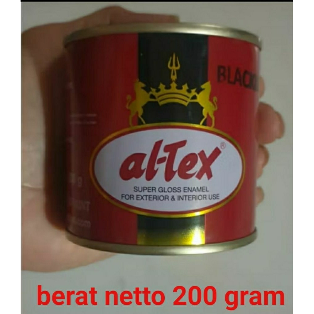 Cat kayu dan besi altex hitam dof berat netto 200 gram