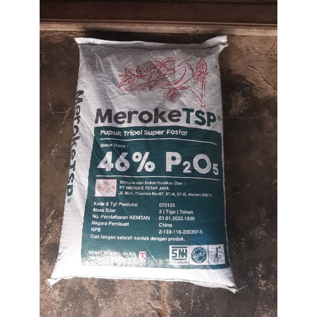 PUPUK TSP MEROKE KEMASAN 1 KG