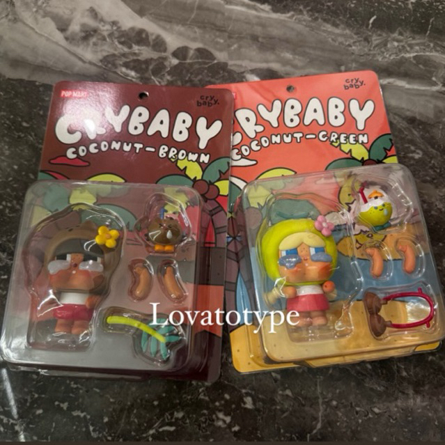 (Ready) CRY BABY FIGURE COCONUT GREEN BROWN
