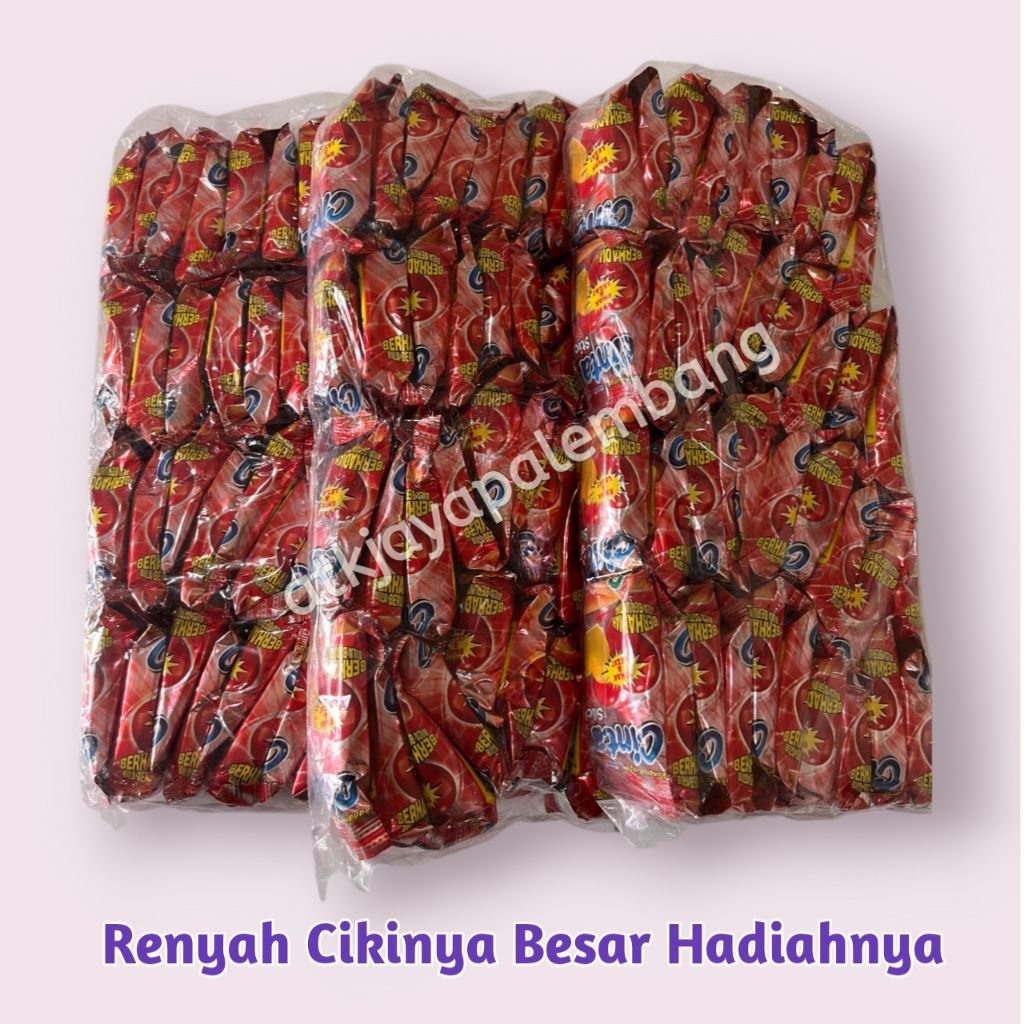 

snack cinta stik berhadiah uang jika beruntung isi 80 pcs