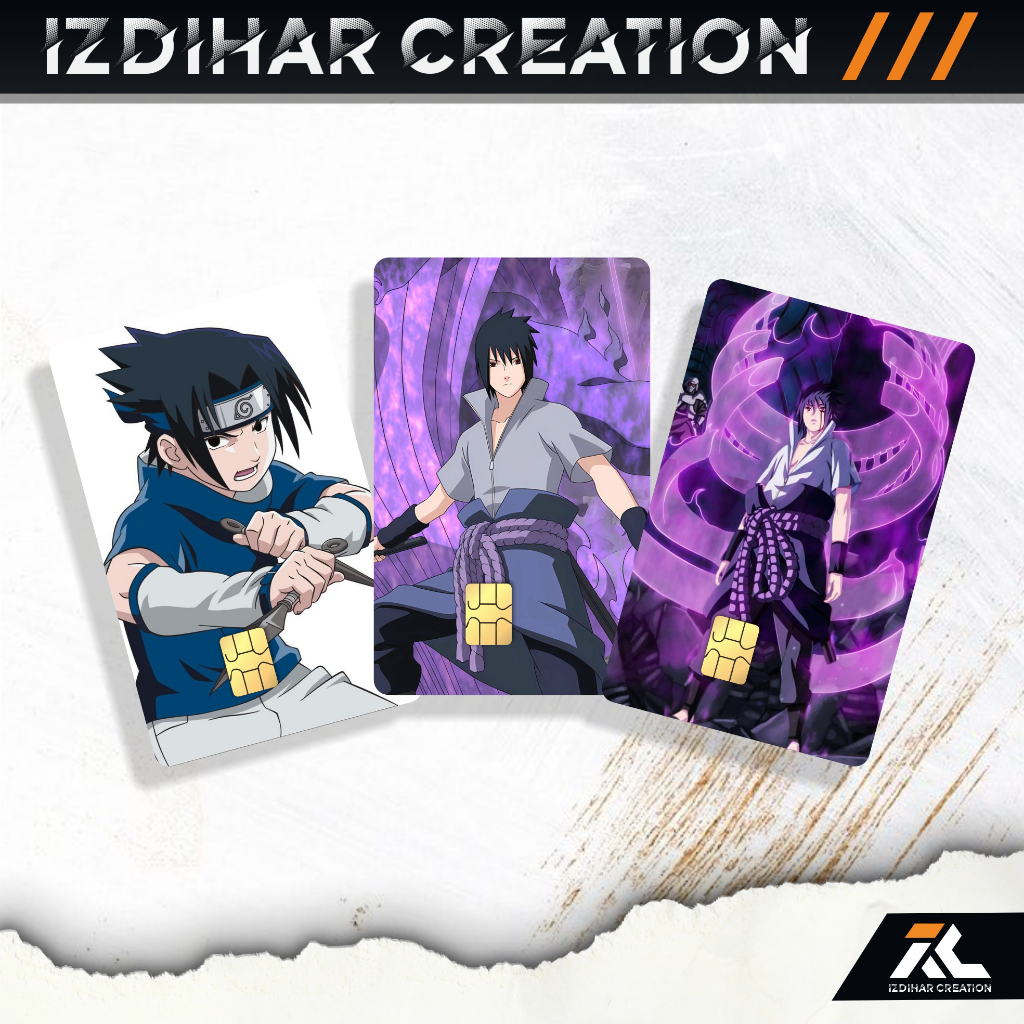 

Stiker Kartu Atm Skincard Sticker Kartu Atm Emoney Flazz Tema Sasuke Laminasi Glosy