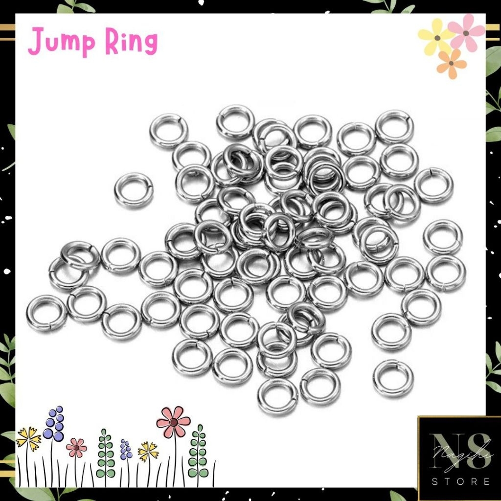 Jump Ring 5mm - 8mm - 10mm Nikel Isi 20g | Jump Ring Silver | Ring Nikel | Ring Gold | penyambung ge