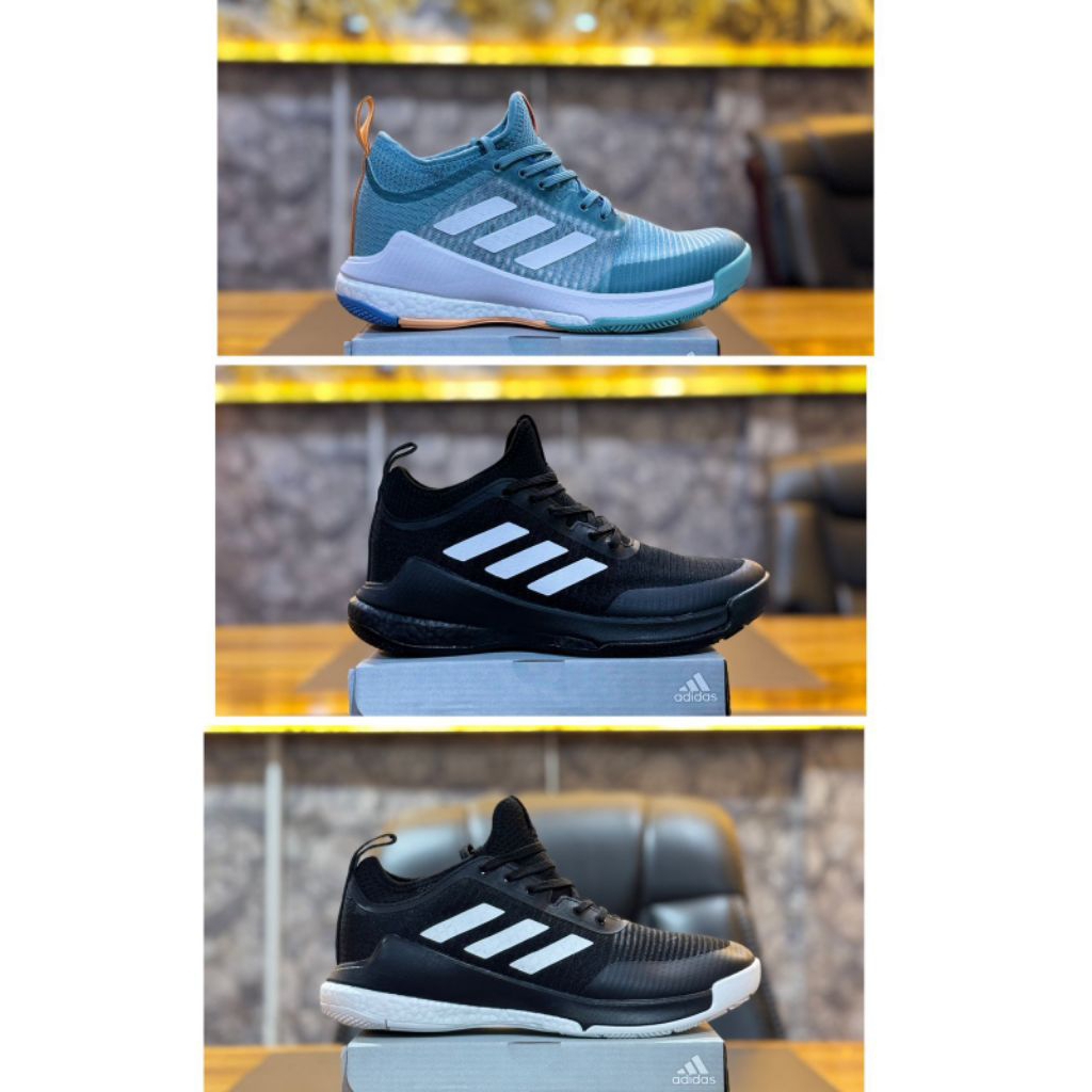 ADID*S Crazyflight mid BLA CK sepatu olahraga import grade original MURAH BONUS KAOS KAKI PRIA/WANIT