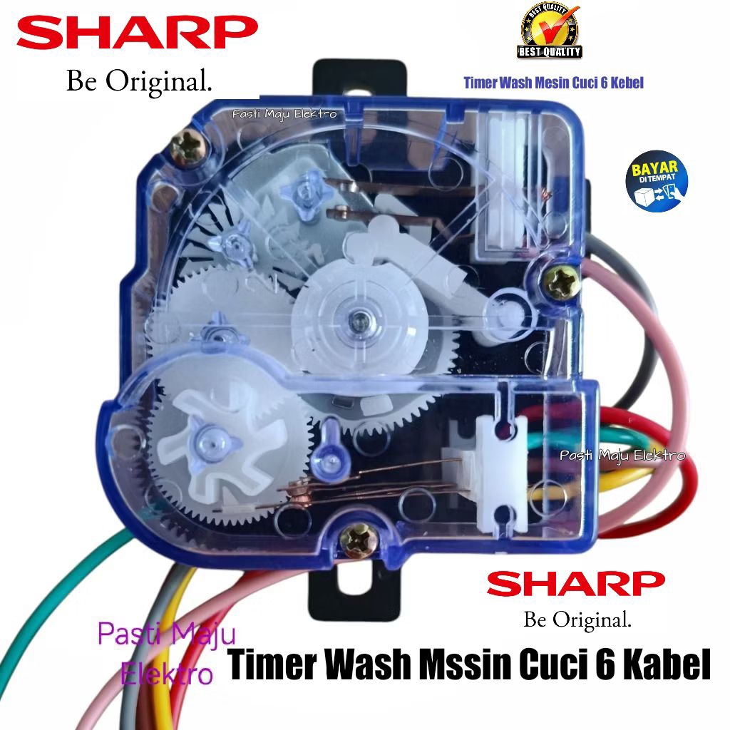 Timer Wash 6 Kabel Mesin Cuci SHARP 2 Tabung- Timer 6 kabel