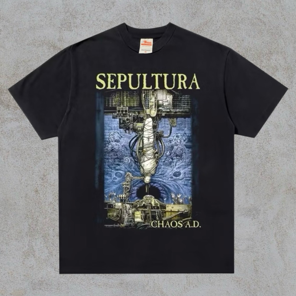 Kaos Band Sepultura - Chaos AD / Kaos Band Vintage / Tshirt Band