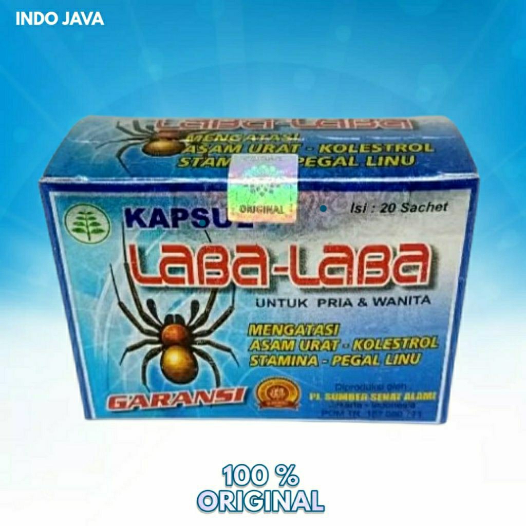 LABA LABA BIRU KAPSUL ASAM URAT BERKHASIAT SUPER 100% ORIGINAL