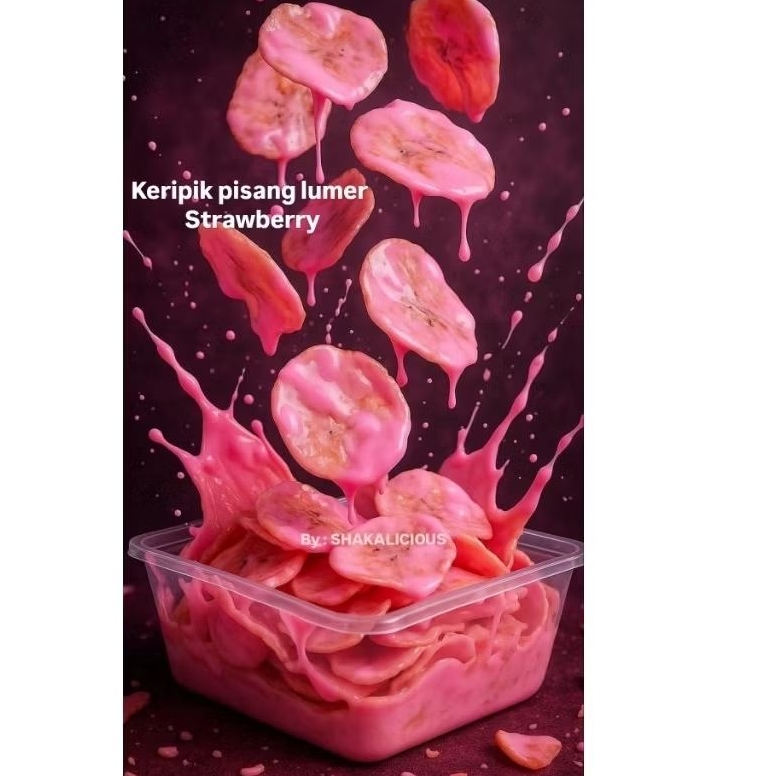 

Keripik pisang / keripik pisang lumer strawberry
