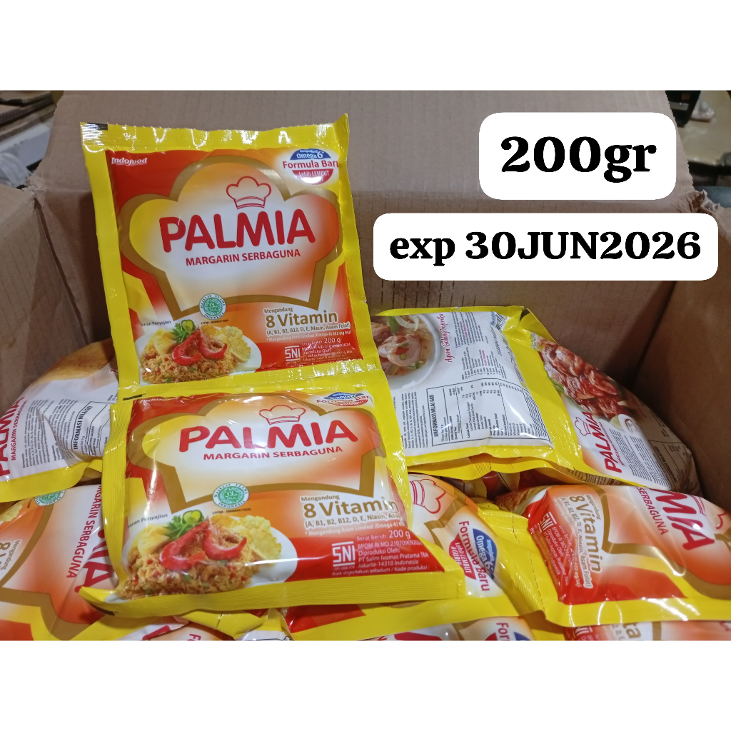 

palmia margarin serbaguna 200gr exp30 juni 2026