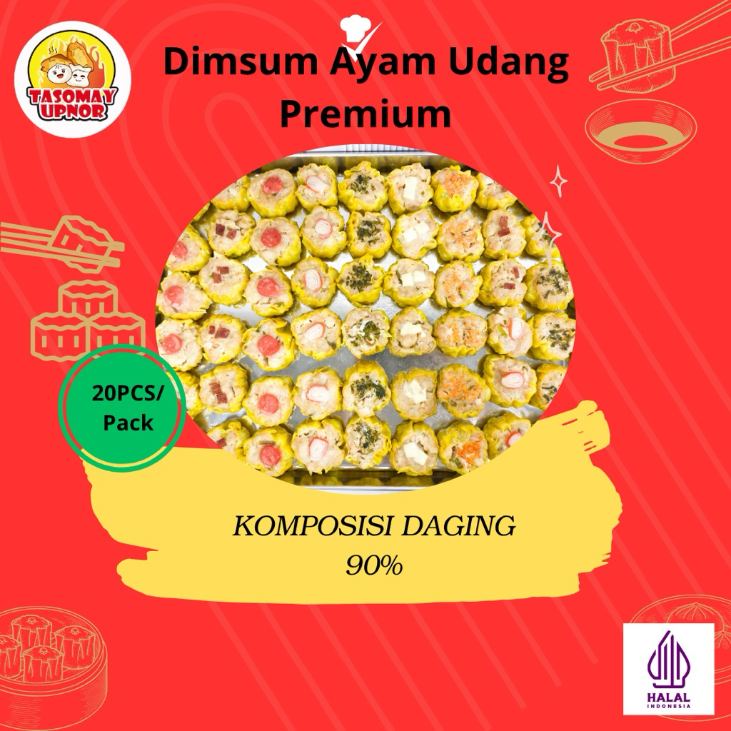 

Dimsum Ayam Udang Nori 20 Pcs Halal Premium Free Chili Oil