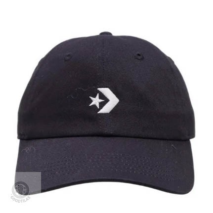 Topi Caps Baseball Converse Dad Unisex Cap - Black