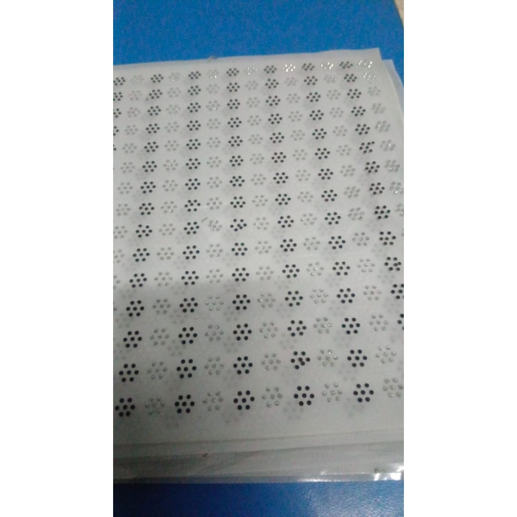 Payet Swarovski diamond tempel mote gosok motif bunga Tambang Matahari