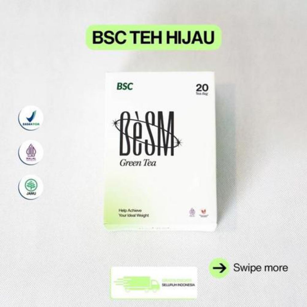 

BSC | BeSM Teh Hijau (isi 20) - Teh Herbal
