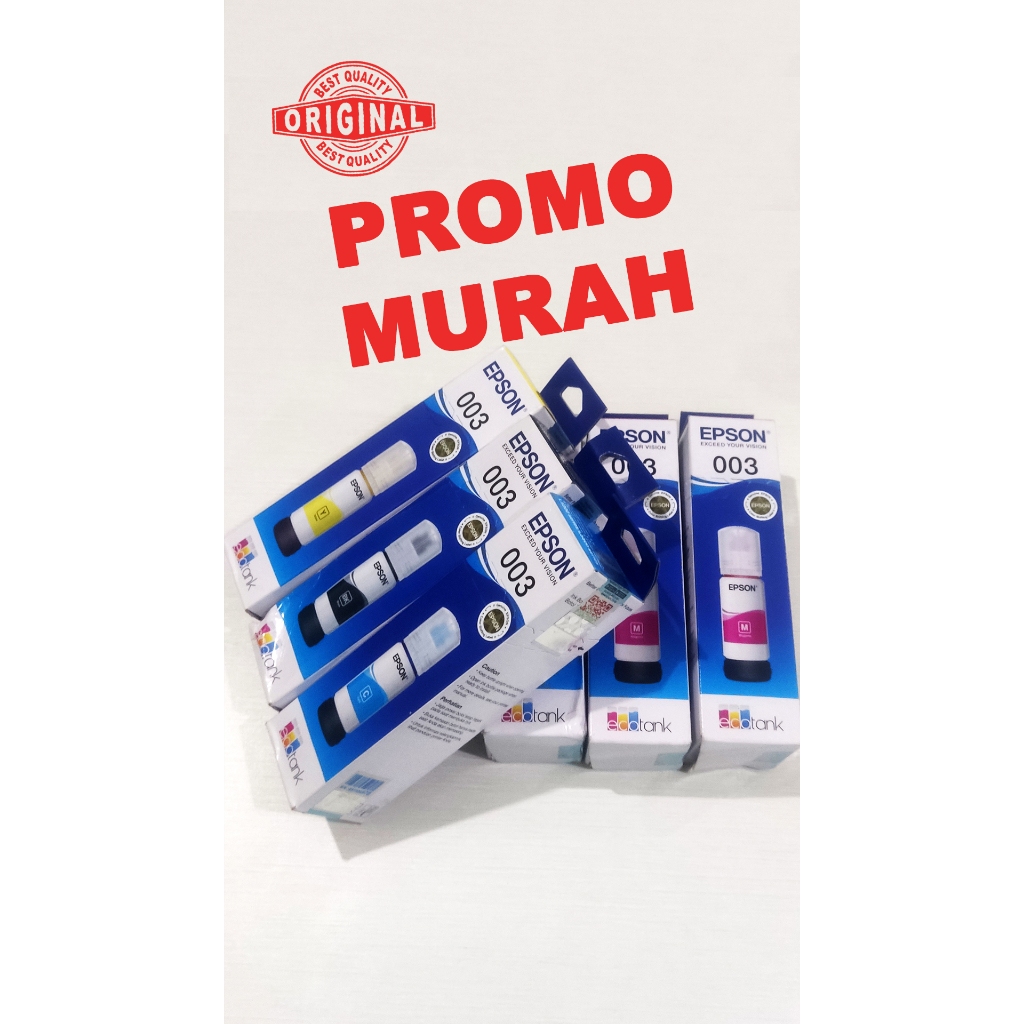 TINTA EPSON 003 ORIGINAL 100% untuk l3110 l3250