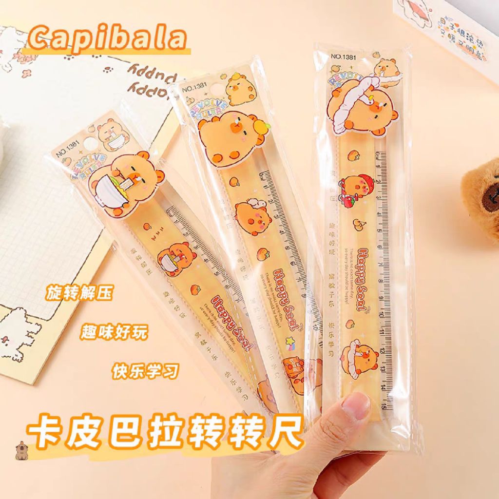 

Rotating Ruler Capybara School Cute / Penggaris Putar Lucu Kapibara Kapibala Capybara Sekolah Kantor