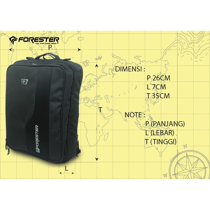 FORESTER Tas Laptop Multifungsi 60017 Ransel Forester NEXUS OFFICE