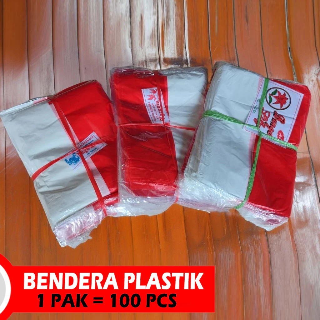 Bendera Plastik Hiasan Kemerdekaan Bendera Merah Putih Indonesia