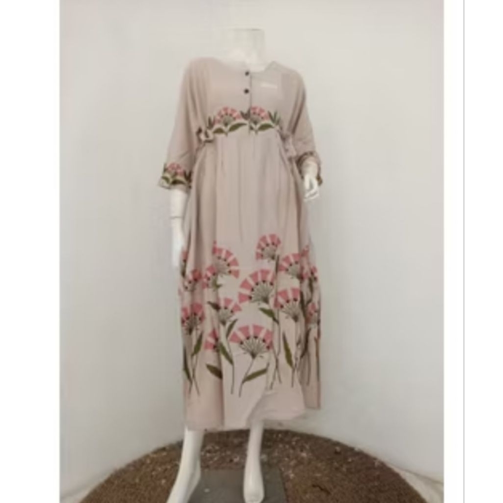 Daster Panjang 7/8 Hap / Daster Kancing Ld 118