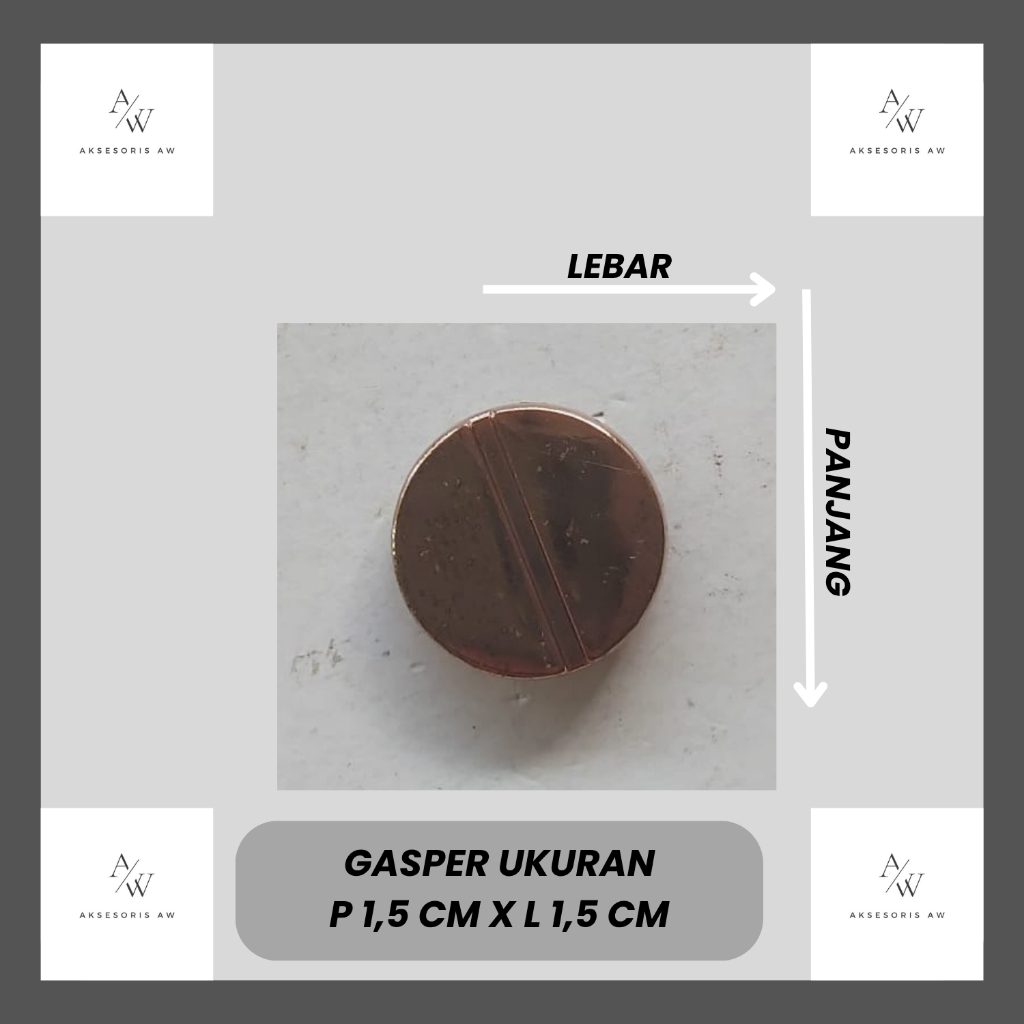 AW2580 - Gesper Bentuk Kancing, Sandal, Sepatu Wanita / Unisex