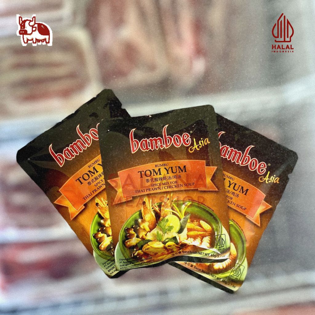 

Bamboe Asia Tom Yum 60 g – Bumbu Instan Sup Tom Yum Prawn/Chicken | Halal