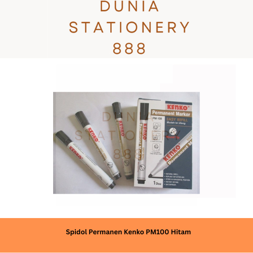 

Spidol Permanen Kenko PM-100 Hitam