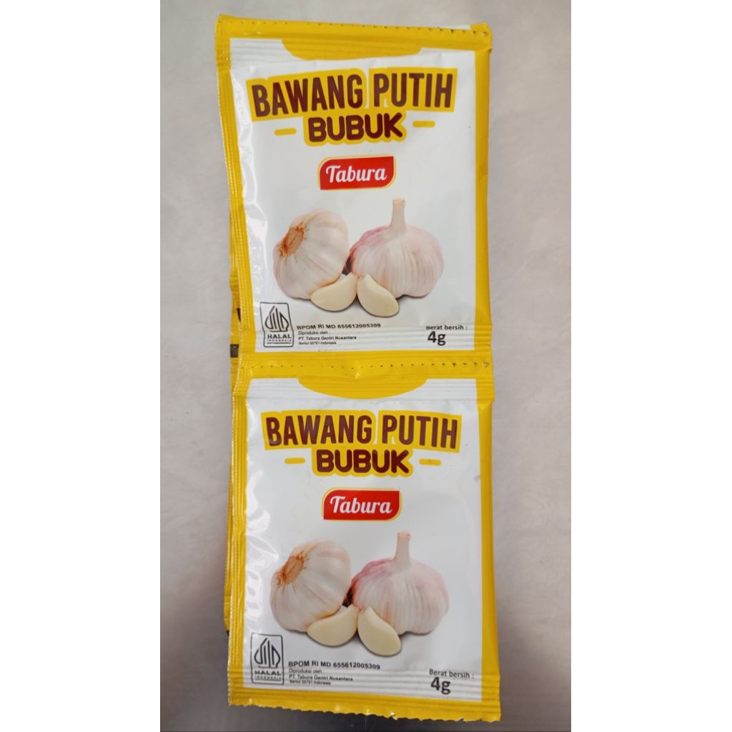 

Bawang putih bubuk tabura renteng isi 12 sachet