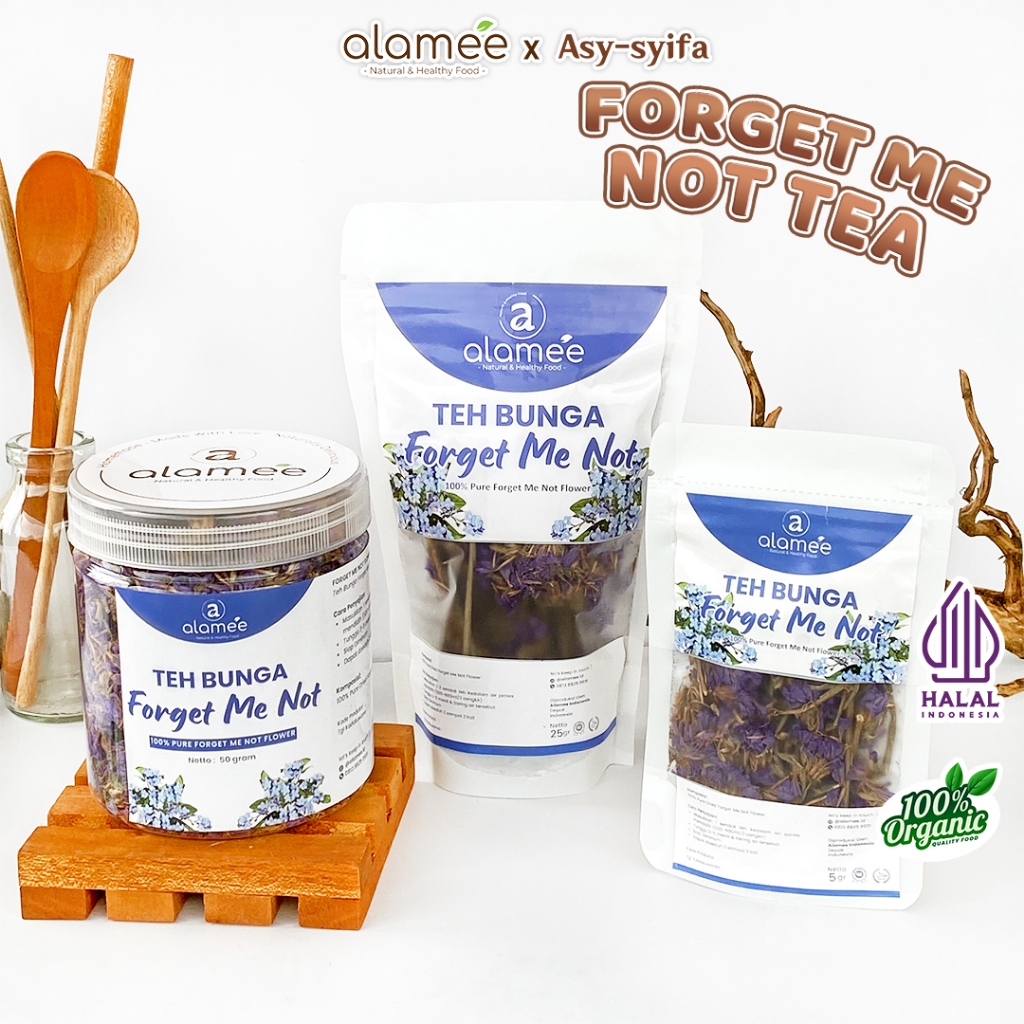 

Teh Bunga Forget Me Not Flower Tea Organik Kering Dried Alami 25 Gr