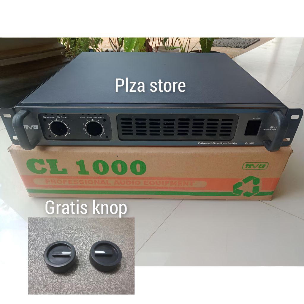 Bok power amplifier CL1000 1.5U 2chanel bahan plat tebal