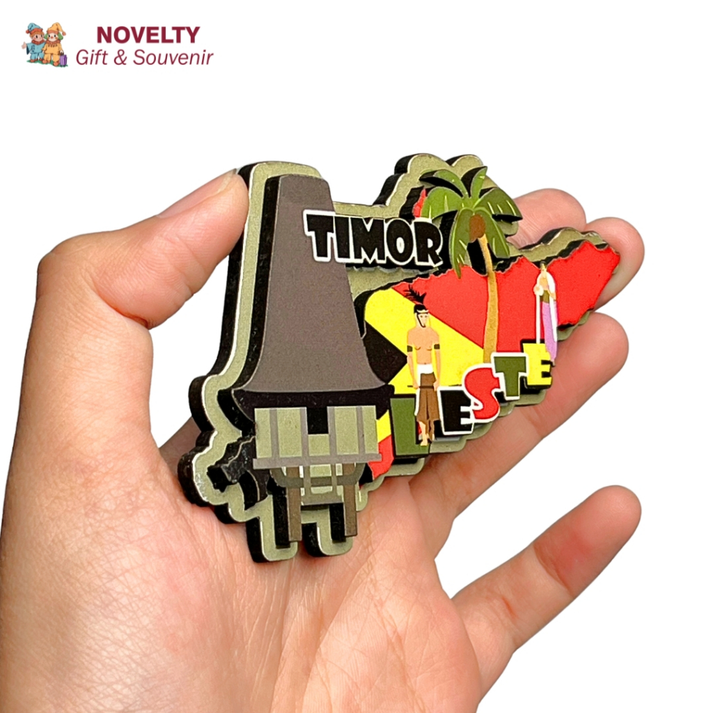 Souvenir magnet kulkas Timor Leste oleh oleh negara Timor Leste