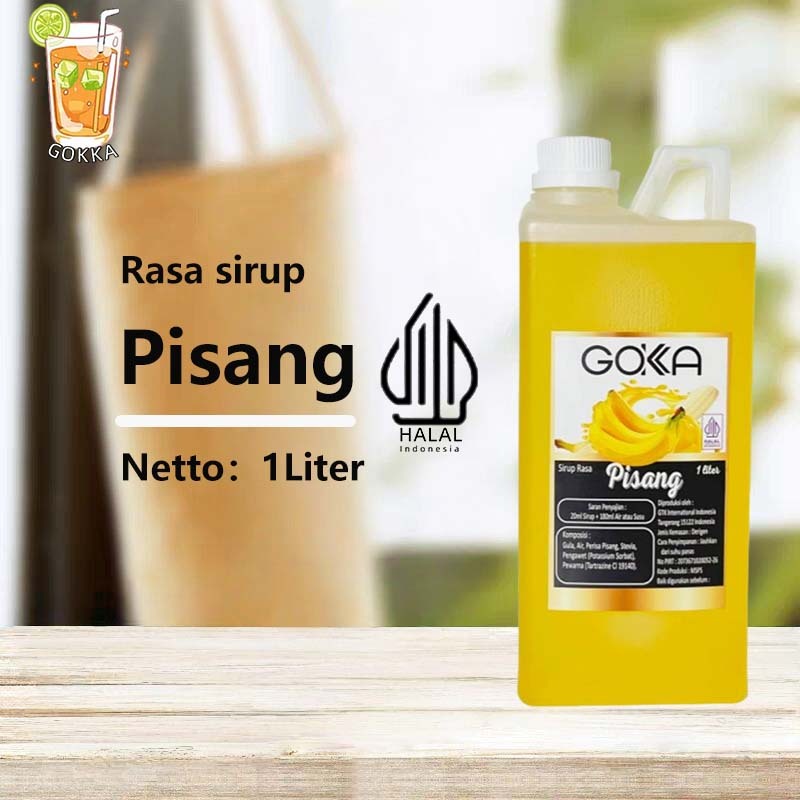 

GОKKA Syrup / Pisang Flavoured Sirup / Sirup Pisang 1L International Halal