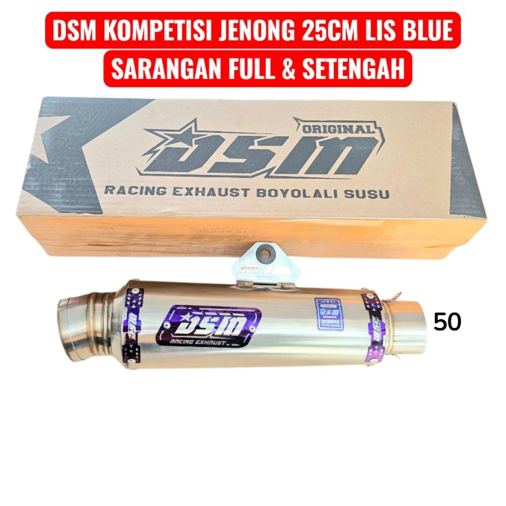 KNALPOT DSM KOMPETISI JENONG 25CM GREAT A SARTENG DAN FULL