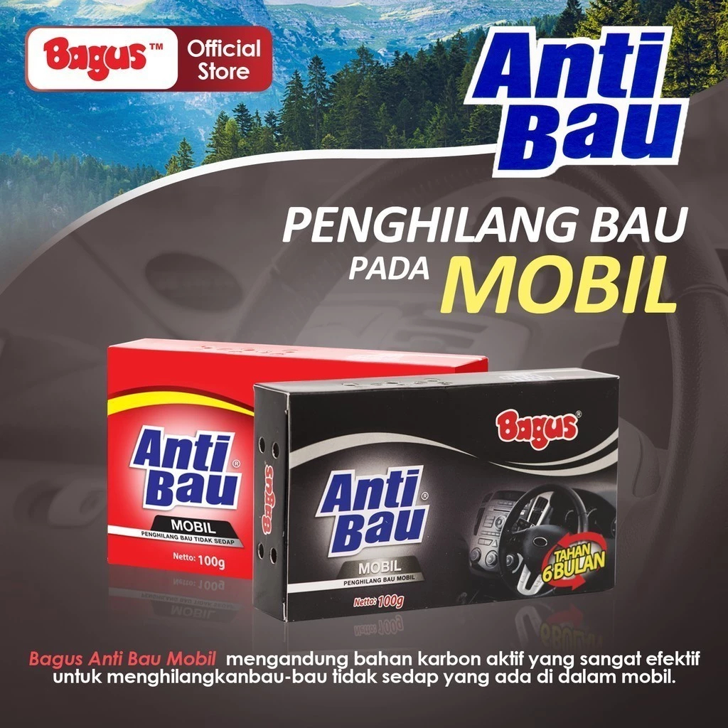 Bagus Anti Bau Mobil - Penghilang Bau Penetral Bau Mobil 100 gr