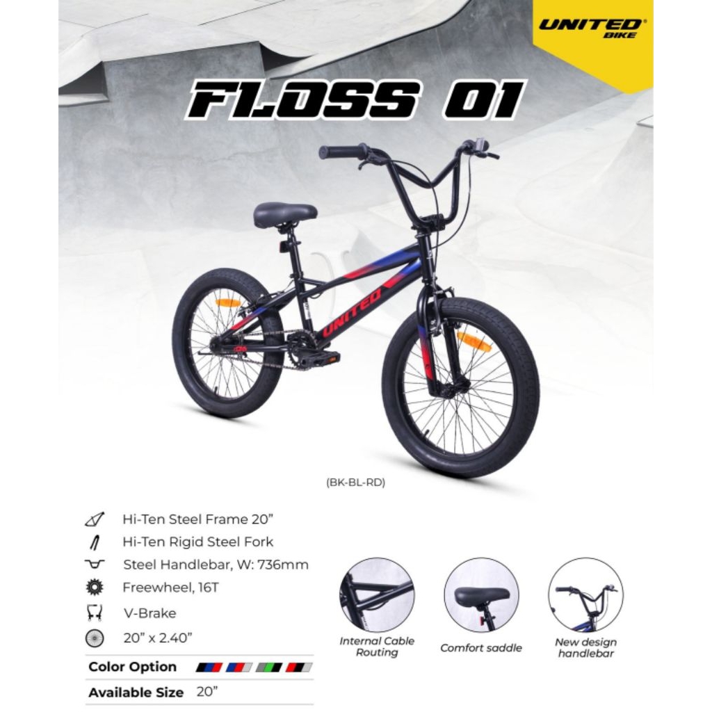 Sepeda United BMX 20 inch Floss 01