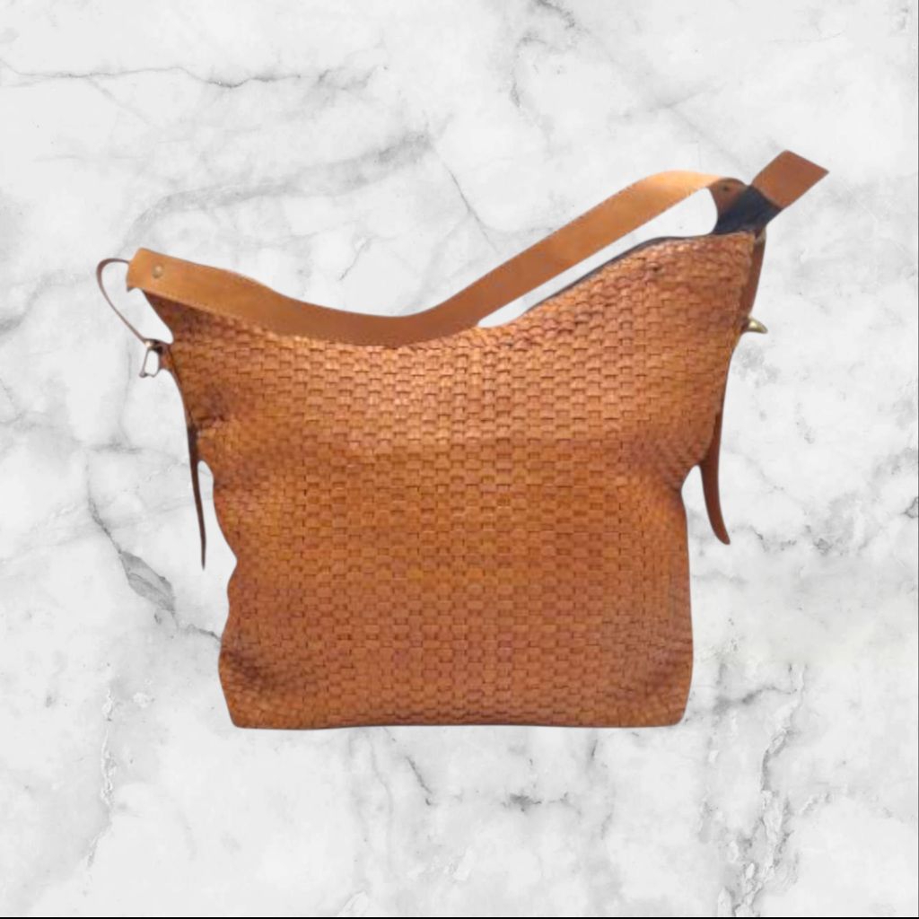 tas kulit wanita leather bag anyam centini