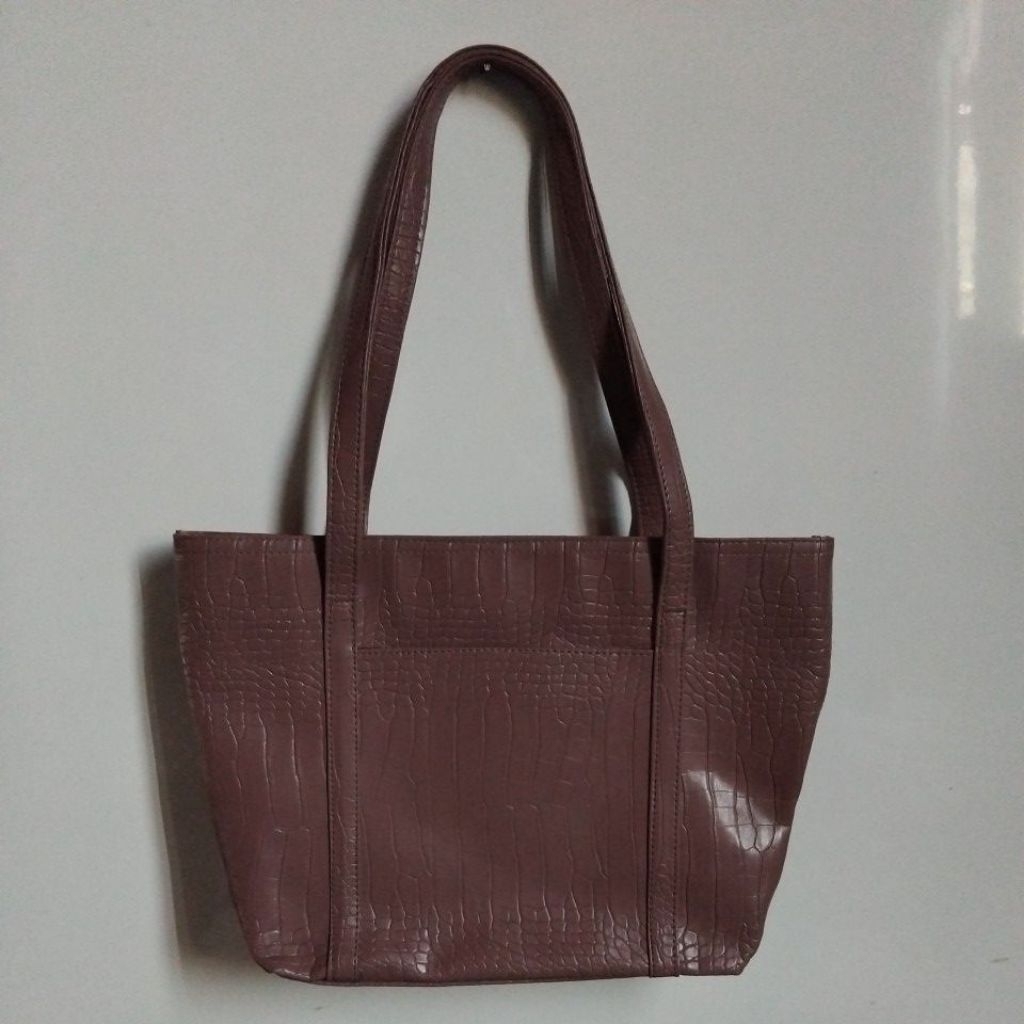 TAS TOTEBAG KULIAH WANITA BAHAN CROCO MERK NAMIKITA/KAMIYA