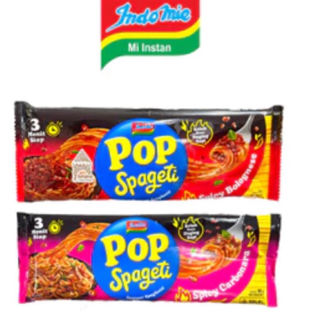 

Indomie Pop Spageti 84gr isi 10bks