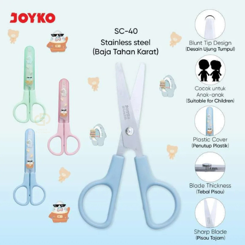 

Gunting Scissors Stainless Steel Joyko SC-40