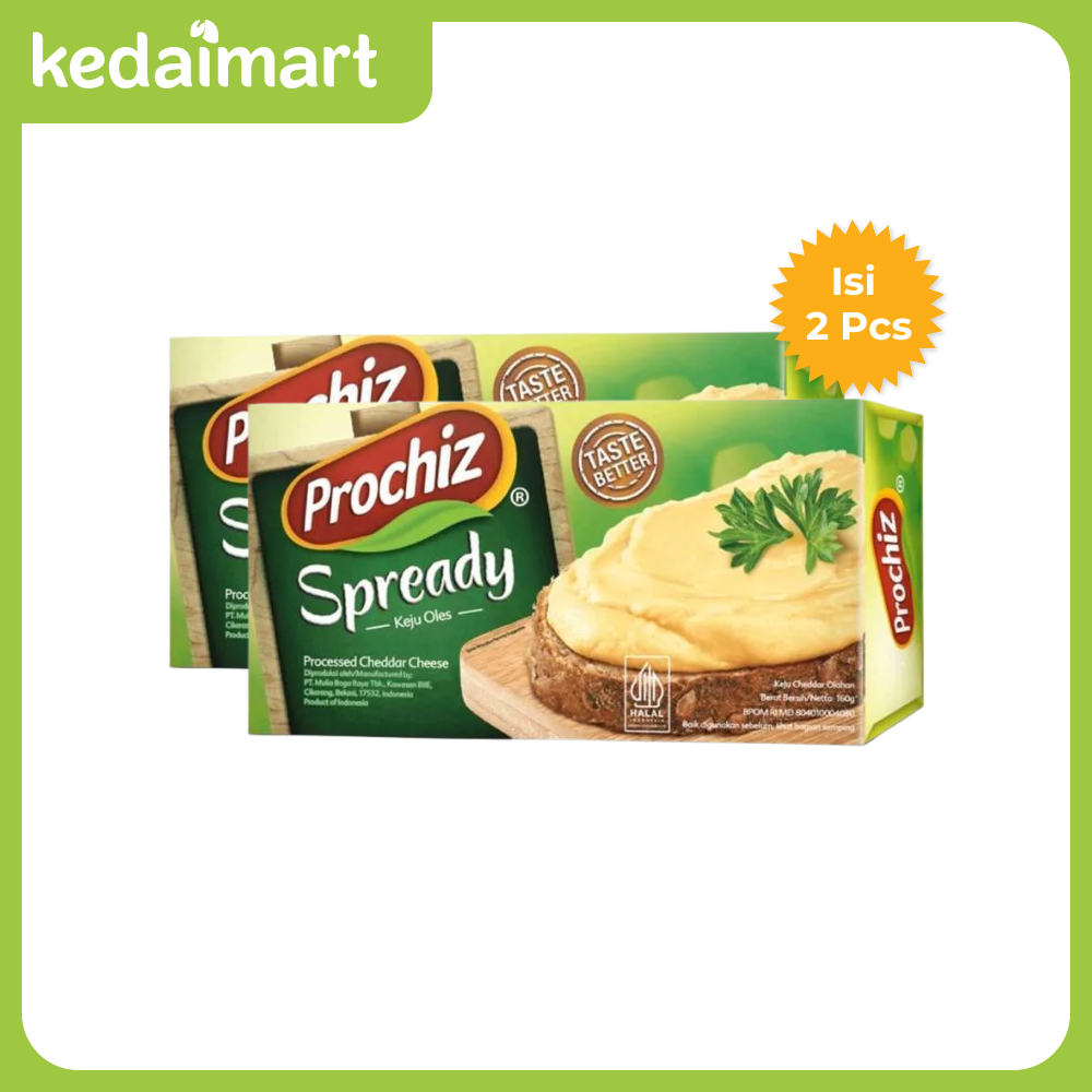 

Prochiz Keju Spready 160 Gram x 2 Pcs