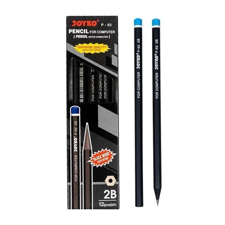 

(1 PACK/12 PCS) PENSIL 2B JOYKO P-92/PENSIL JOYKO 100% ORIGINAL/PENSIL KAYU JOYKO