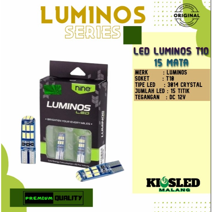 LED T10 9NINE LUMINOS SENJA SEIN 15 TITIK